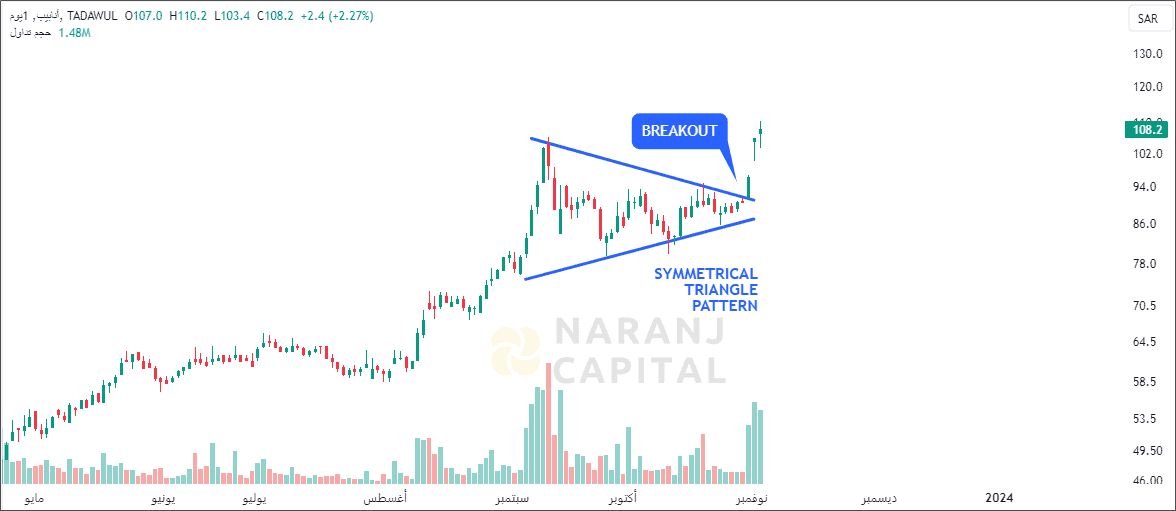 Arabian Pipes - Technical Analysis chart on Daily Price and Volume